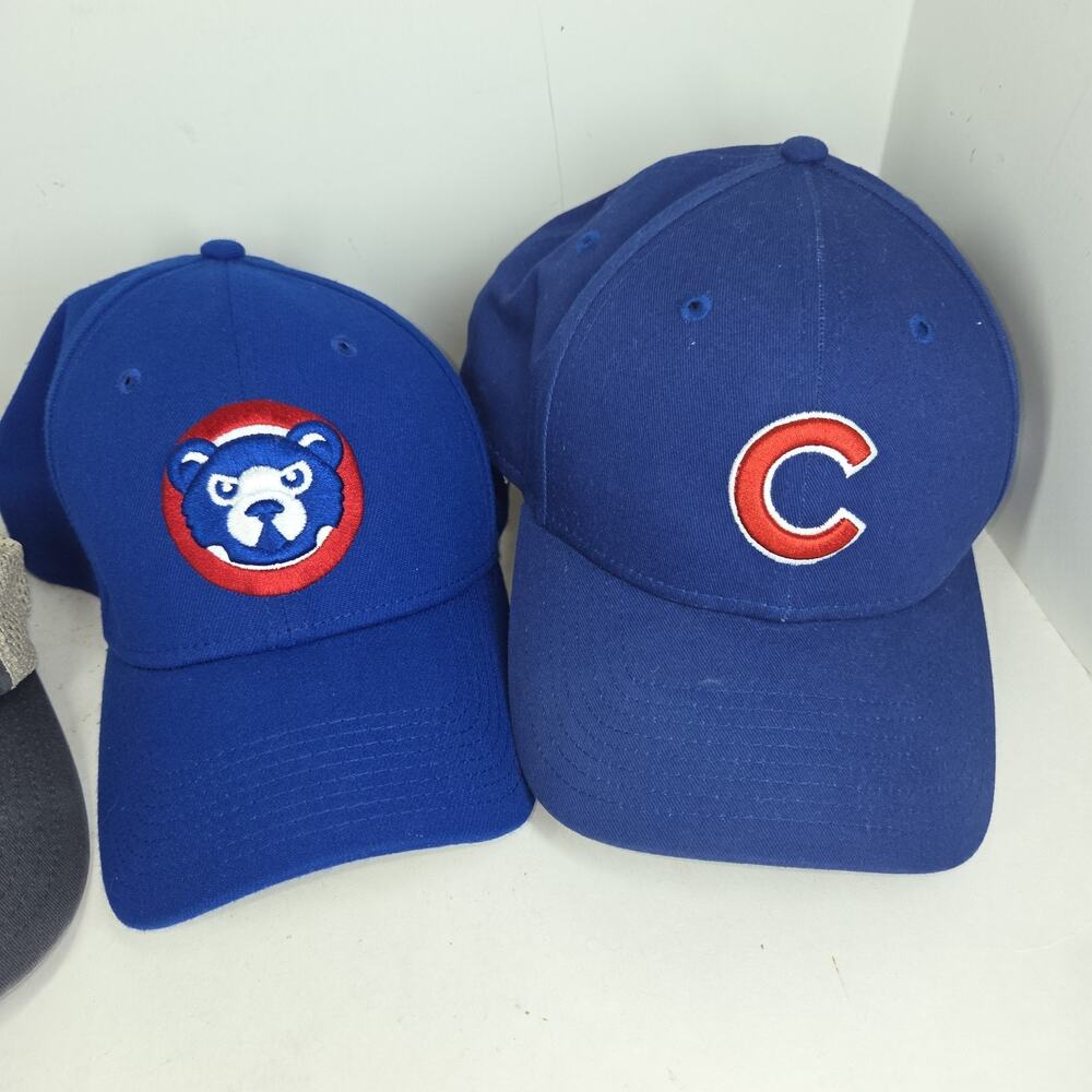 Vtg Chicago Cubs MLB Hats Hat Snapback Adjustable Caps Cap Lot of 4 Baseball Y2k - Picture 4 of 16
